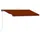 Infällbar markis med vindsensor & LED 450x300 cm orange & brun