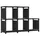 Hylla med 5 kuber svart 103x30x72,5 cm tyg