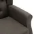 Produktbild 6 för Massagefåtölj med fotpall taupe tyg