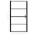 Produktbild 5 för Duschdörr härdat glas frostat 81x195 cm svart