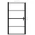 Produktbild 5 för Duschdörr härdat glas frostat 91x195 cm svart
