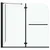 Produktbild 3 för Duschvägg fällbar ESG 120x68x130 cm svart