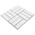 Produktbild 3 för Trall 10 st vit 30x30 cm massivt akaciaträ