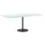 Produktbild 5 för Bordsskiva vit 100x50 cm 6 mm härdat glas med marmortextur