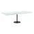 Produktbild 5 för Bordsskiva vit 120x65 cm 8 mm härdat glas med marmortextur