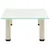 Produktbild 3 för TV-bänk frostad 60x35x17 cm härdat glas