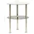 Produktbild 5 för 322789 2-Tier Side Table Transparent & Black 38 cm Tempered Glass