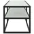 Produktbild 3 för Tv-bänk svart med vit marmor glas 120x40x40 cm