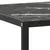 Produktbild 5 för Soffbord svart med svart marmor glas 120x50x35 cm