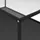Soffbord transparent och svart 120x60x35 cm härdat glas