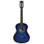 Produktbild 3 för Gitarr för nybörjare med fodral klassisk blå 3/4 36"