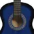 Produktbild 6 för Gitarr för nybörjare med fodral klassisk blå 3/4 36"