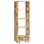 Produktbild 11 för Bokhylla 56x28x163 cm massivt grovt mangoträ
