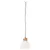 Produktbild 3 för Hänglampa industriell vit järn & massivt trä 46 cm E27