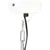 Produktbild 5 för Hänglampa industriell vit järn & massivt trä 46 cm E27