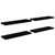 Produktbild 2 för Svävande vägghyllor 4 st svart högglans 120x23,5x3,8 cm MDF