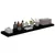 Produktbild 3 för Svävande vägghyllor 4 st svart högglans 120x23,5x3,8 cm MDF