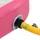 Uppblåsbar gymnastikmatta med pump 800x100x20 cm PVC rosa