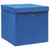 Produktbild 2 för Förvaringslådor med lock 10 st 28x28x28 cm blå