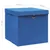 Produktbild 6 för Förvaringslådor med lock 10 st 28x28x28 cm blå