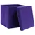 Produktbild 4 för Förvaringslådor med lock 4 st 28x28x28 cm lila