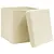 Produktbild 3 för Förvaringslådor med lock 4 st 28x28x28 cm gräddvit