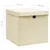 Produktbild 6 för Förvaringslådor med lock 4 st 28x28x28 cm gräddvit