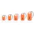 Produktbild 10 för Vattentät packpåse orange 5 L PVC 
