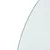 Produktbild 6 för Glasskiva för öppen spis halvrund 800x500 mm