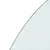 Produktbild 6 för Glasskiva för öppen spis halvrund 1200x600 mm