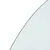 Produktbild 6 för Glasskiva för öppen spis halvrund 1200x600 mm