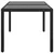 Produktbild 3 för Utebord 150x90x75 cm Härdat glas och konstrotting svart 