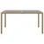 Produktbild 2 för Utebord 150x90x75 cm Härdat glas och konstrotting beige 