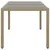 Produktbild 3 för Utebord 150x90x75 cm Härdat glas och konstrotting beige 