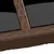 Produktbild 4 för Utebord 150x90x75 cm Härdat glas och konstrotting brun 
