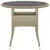 Produktbild 2 för Utebord Ø80x75 cm Härdat glas och konstrotting beige 