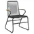 Produktbild 3 för Trädgårdsstolar 4 st svart 58x59x85,5 cm PVC rotting