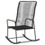 Produktbild 5 för Gungstol för trädgården svart 59x79,5x104 cm PVC rotting