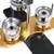 Produktbild 8 för Knappmaskin med 500 st knappnålsdelar 44mm roterbar stans
