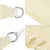 Produktbild 5 för Solsegel 160 g/m² gräddvit 2,5x2,5 m HDPE