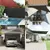 Produktbild 2 för Solsegel 160 g/m² gräddvit 6x6x6 m HDPE