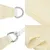 Produktbild 5 för Solsegel 160 g/m² gräddvit 6x6x6 m HDPE