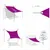 Produktbild 3 för Solsegel 160 g/m² ljusgrön 3,5x3,5x4,9 m HDPE