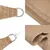 Produktbild 6 för Solsegel 160 g/m² taupe 2,5x2,5 m HDPE