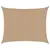 Produktbild 2 för Solsegel 160 g/m² taupe 6x7 m HDPE