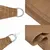 Produktbild 8 för Solsegel 160 g/m² taupe 6x8 m HDPE