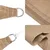 Produktbild 5 för Solsegel 160 g/m² taupe 3x4x5 m HDPE
