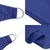 Produktbild 5 för Solsegel 160 g/m² blå 2x2,5 m HDPE