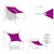 Produktbild 3 för Solsegel 160 g/m² brun 2,5x3,5 m HDPE