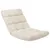 Produktbild 2 för Golvstol vikbar gräddvit mikrofiber